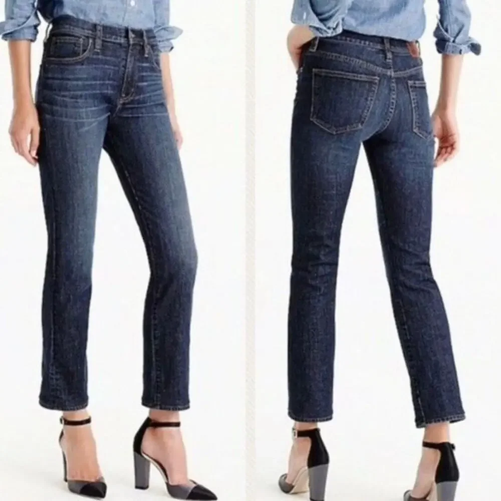 NEW J.Crew Vintage Straight Cropped Jeans Perfecting Pockets size 35